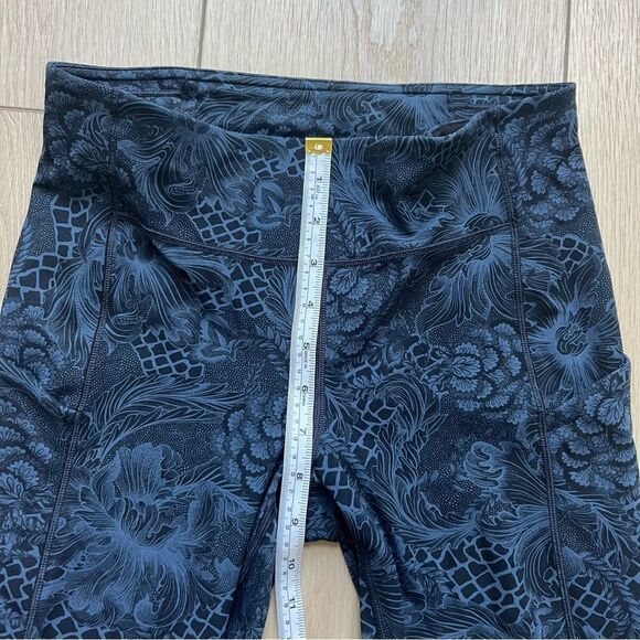 Lululemon Speed Up Tight Full-On Luxtreme 28" Nouveau Mach Blue Black Size 6 - Picture 11 of 16